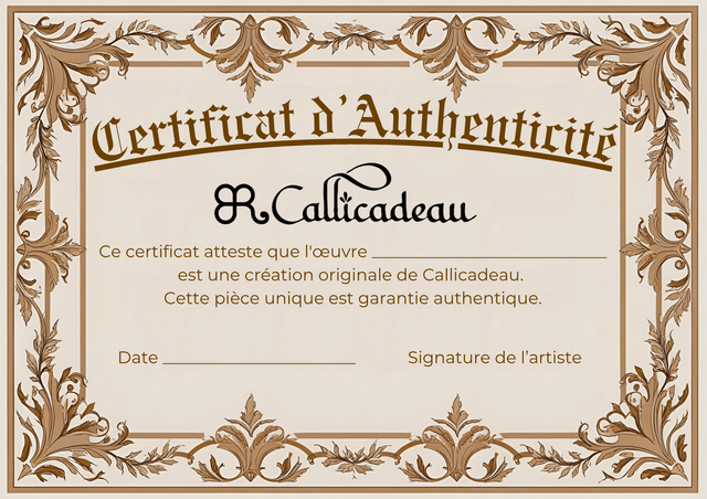 Calligraphie Paresse | Affiche Fait Main