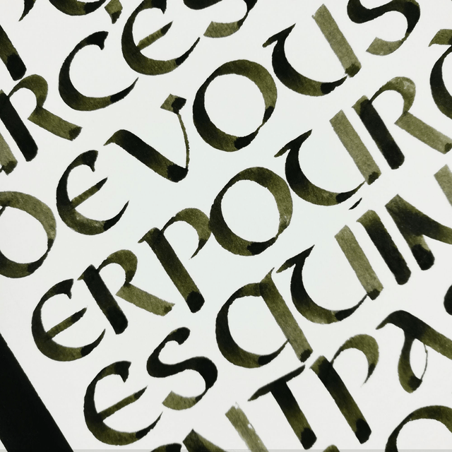 Calligraphie Citation Epictète | Affiche Fait Main