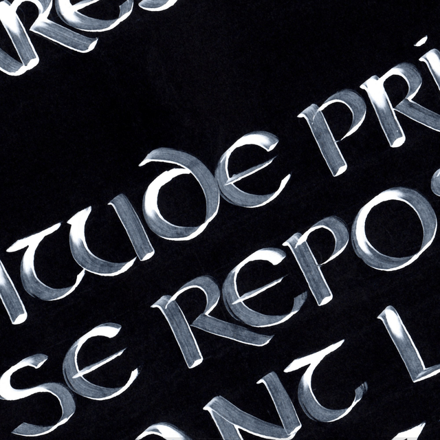 Calligraphie Paresse | Affiche Fait Main